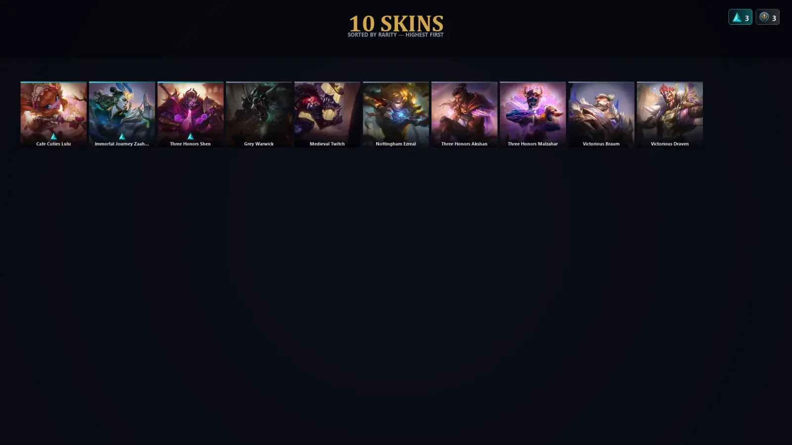 [LoL] | EUW | Level 30 | Master | 50 Champions | 10 Skins | 85,475 BE