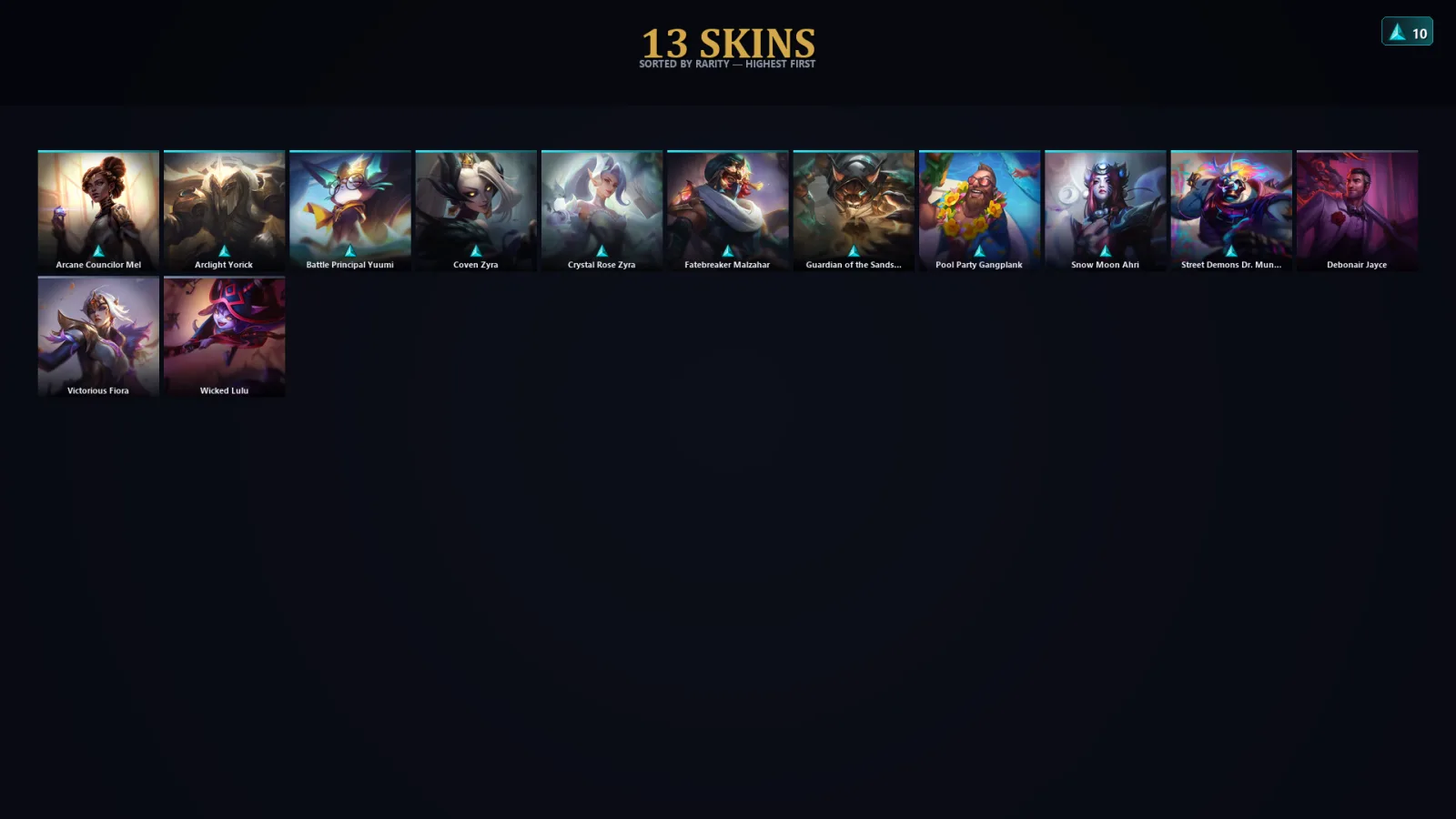 [LoL] | TR | Level 60 | Gold II | 140 Champions | 13 Skins