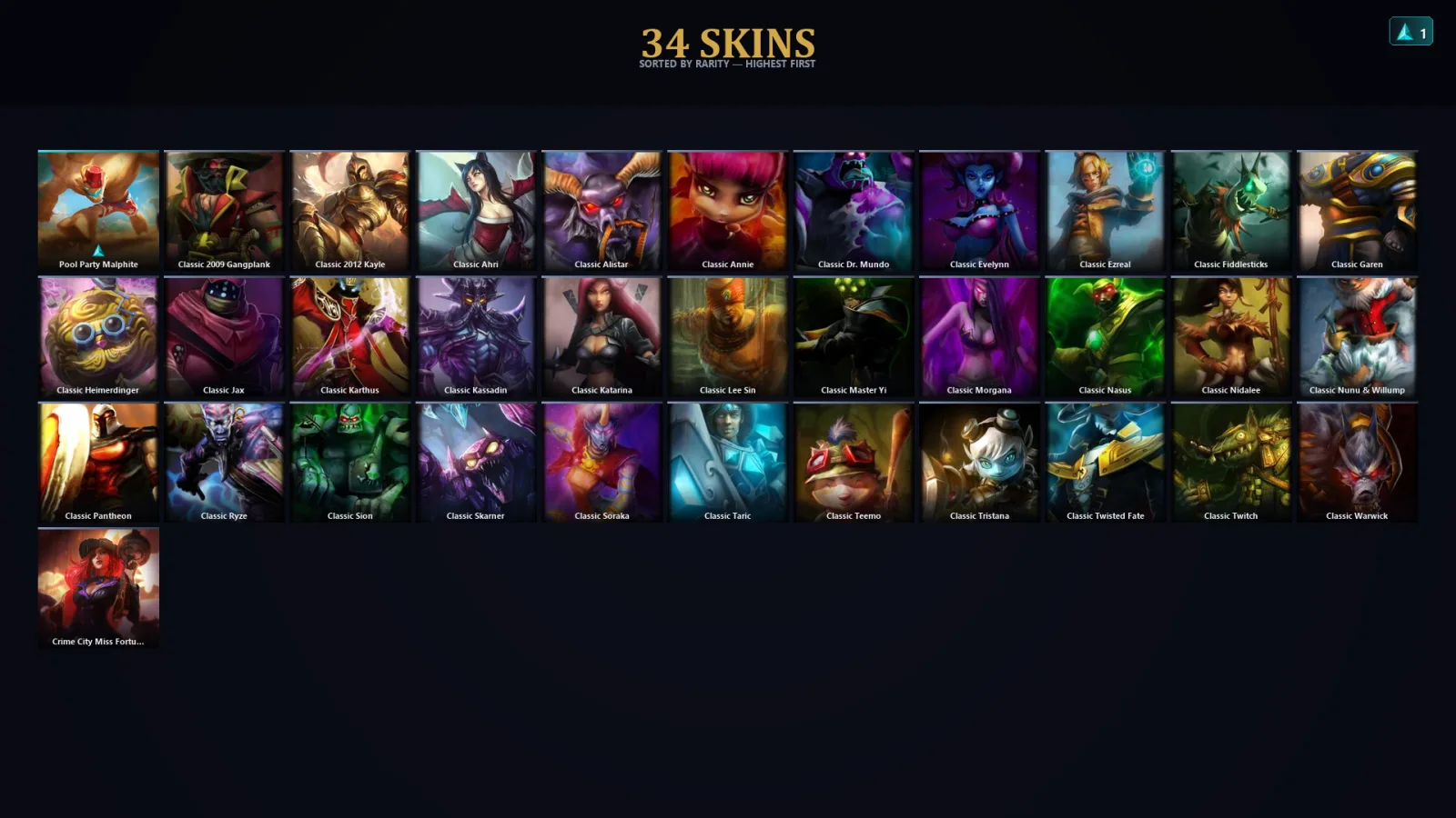 [LoL] | TR | Level 35 | Gold III | 42 Champions | 2 Skins