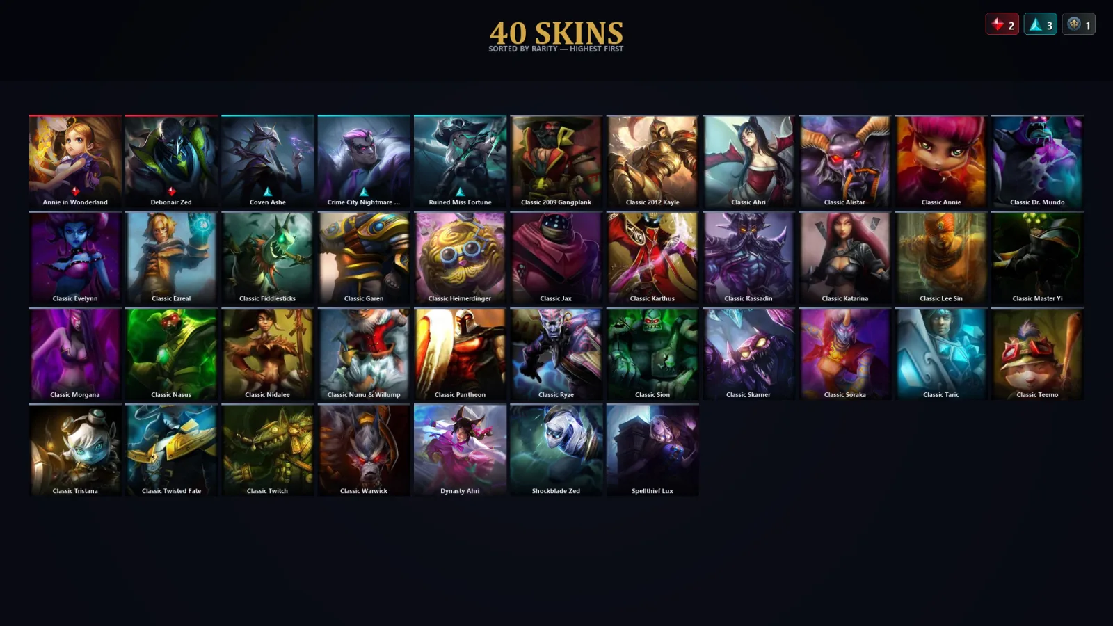 [LoL] | TR | Level 36 | 26 Champions | 40 Skins