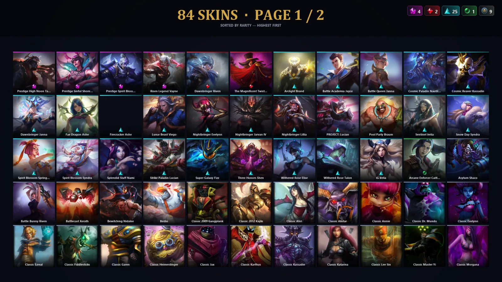 [LoL] | TR | Level 30 | Challenger | 124 Champions | 52 Skins | 26,933 BE