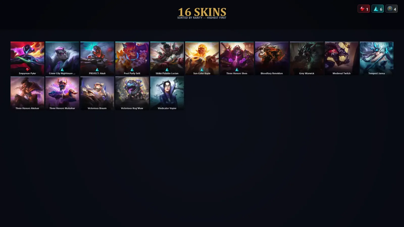[LoL] | TR | Level 41 | Emerald III | 51 Champions | 16 Skins | 11,316 BE — LoL account