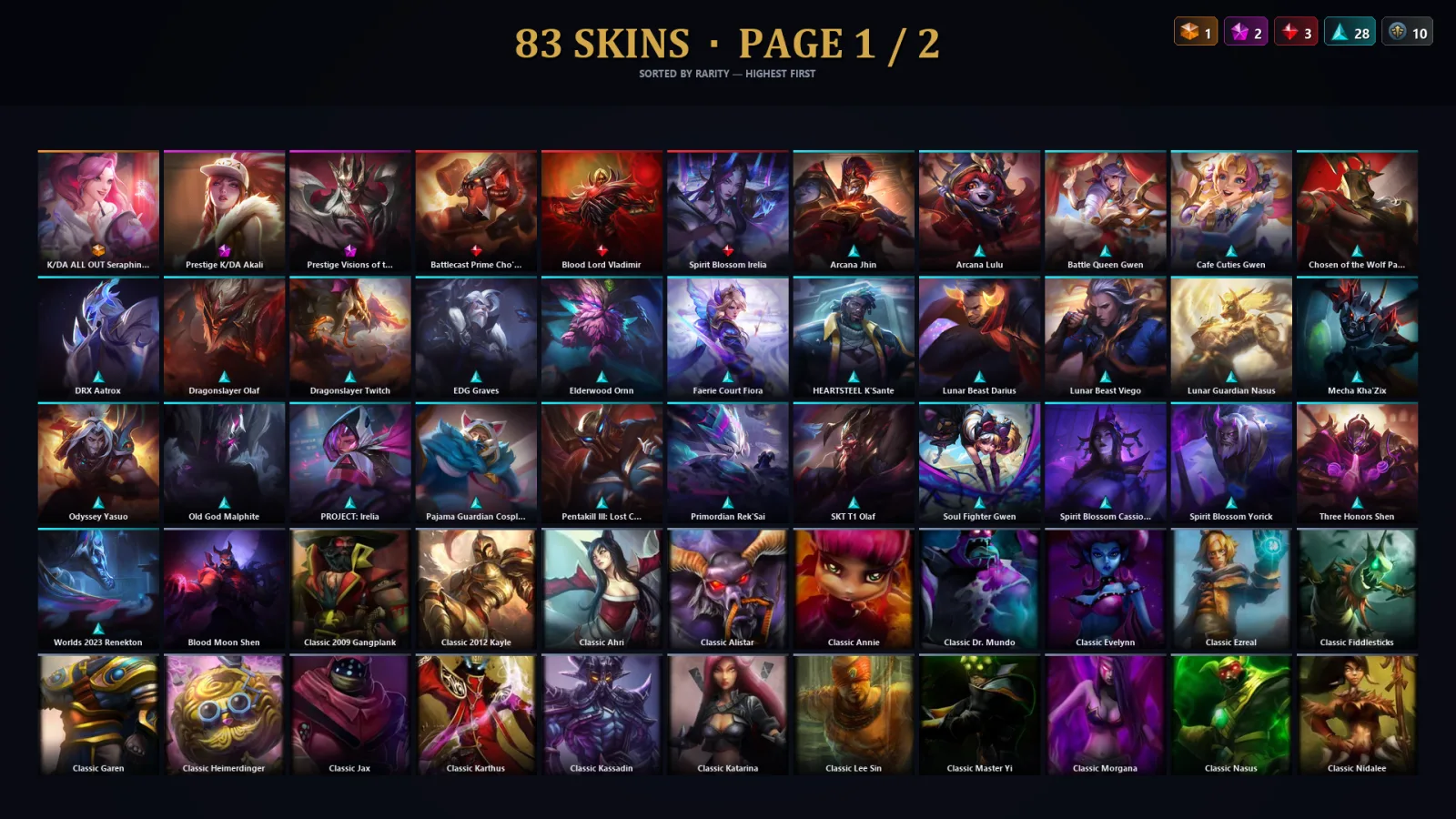 [LoL] | TR | Level 48 | Emerald III | 114 Champions | 51 Skins