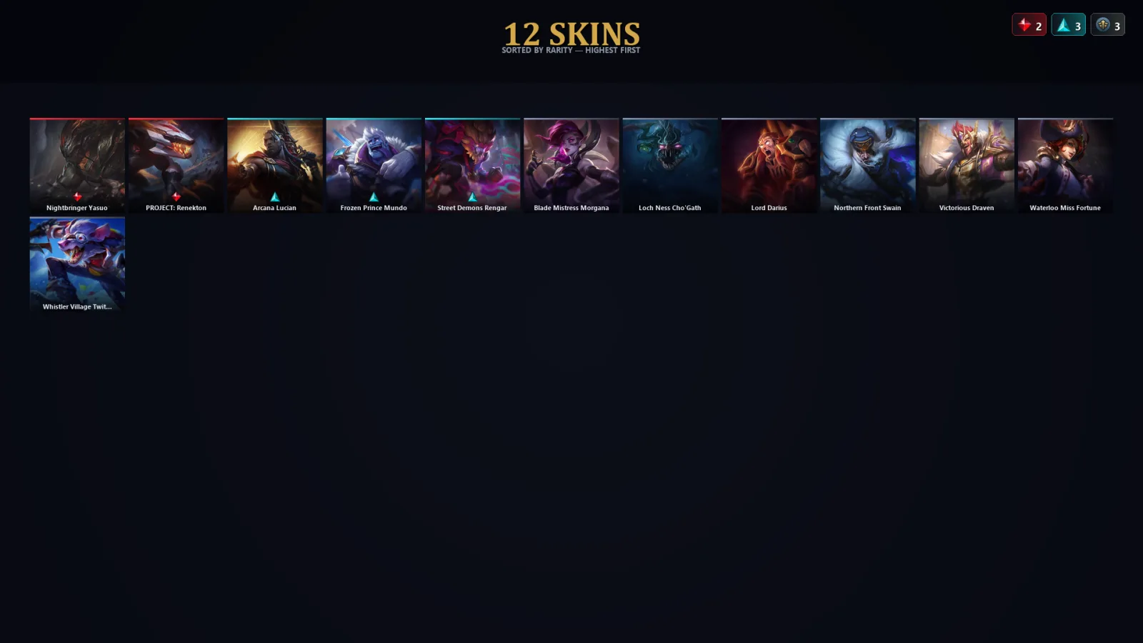 [LoL] | TR | Level 83 | 107 Champions | 12 Skins | 17,772 BE — LoL account