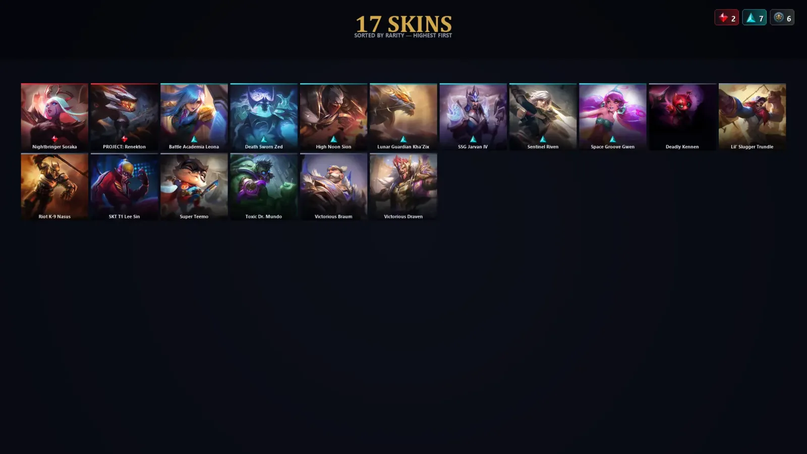 [LoL] | EUW | Level 78 | Platinum III | 136 Champions | 17 Skins
