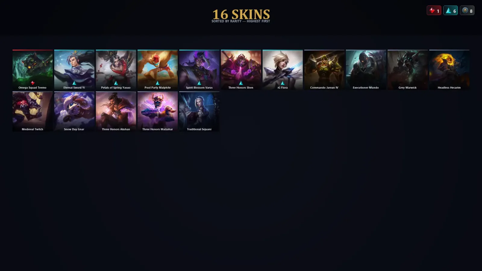 [LoL] | EUW | Level 48 | Diamond I | 82 Champions | 16 Skins