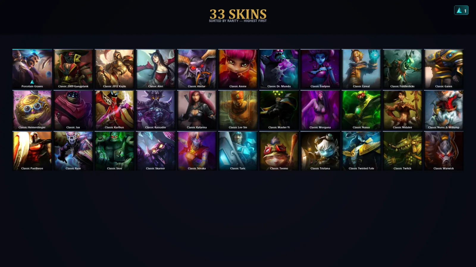 [LoL] | EUW | Level 39 | 26 Champions | 1 Skins