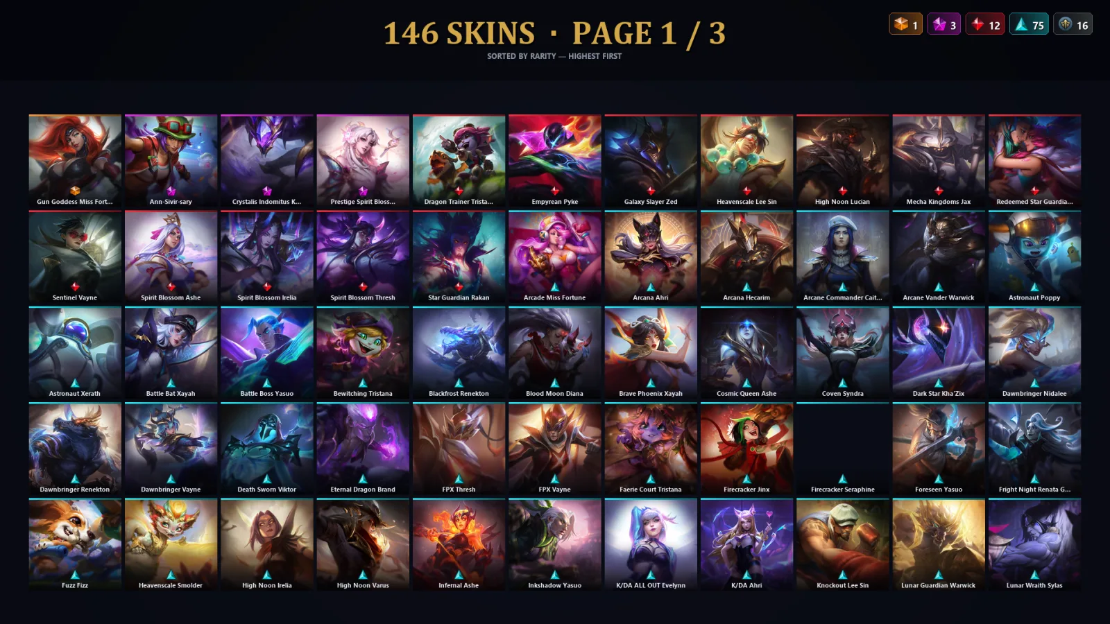[LoL] | TR | Level 191 | Emerald IV | 173 Champions | 114 Skins | 57,002 BE