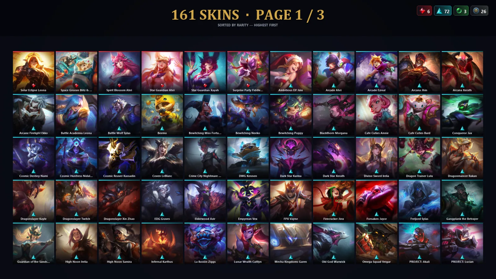 [LoL] | EUW | Level 30 | Master | 173 Champions | 161 Skins | 29,585 BE