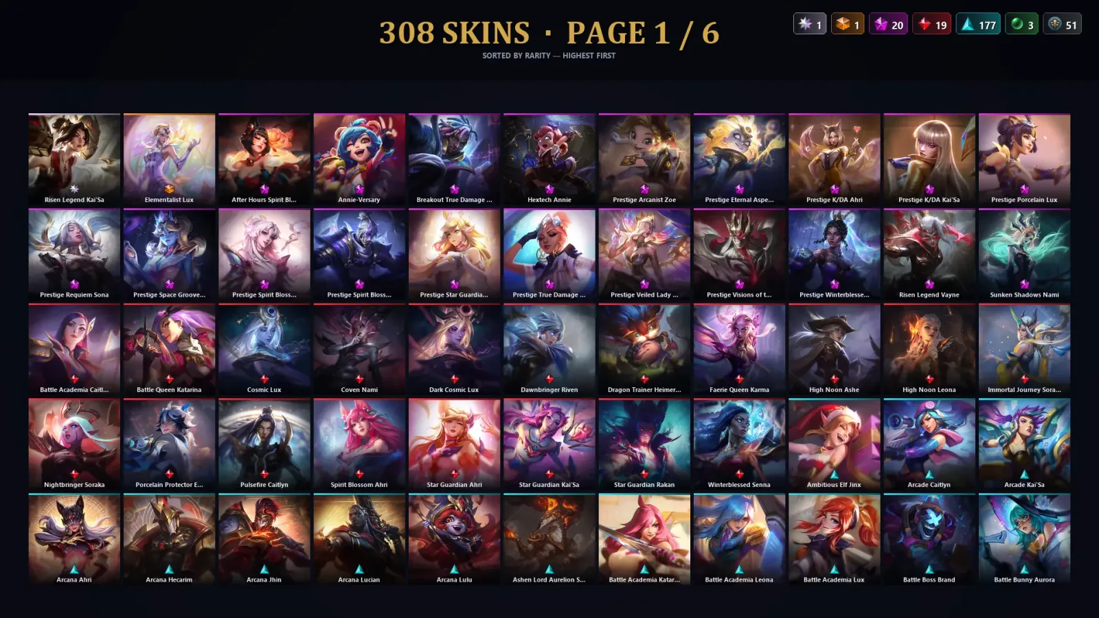[LoL] | EUW | Level 30 | Master | 173 Champions | 308 Skins | 45,839 BE