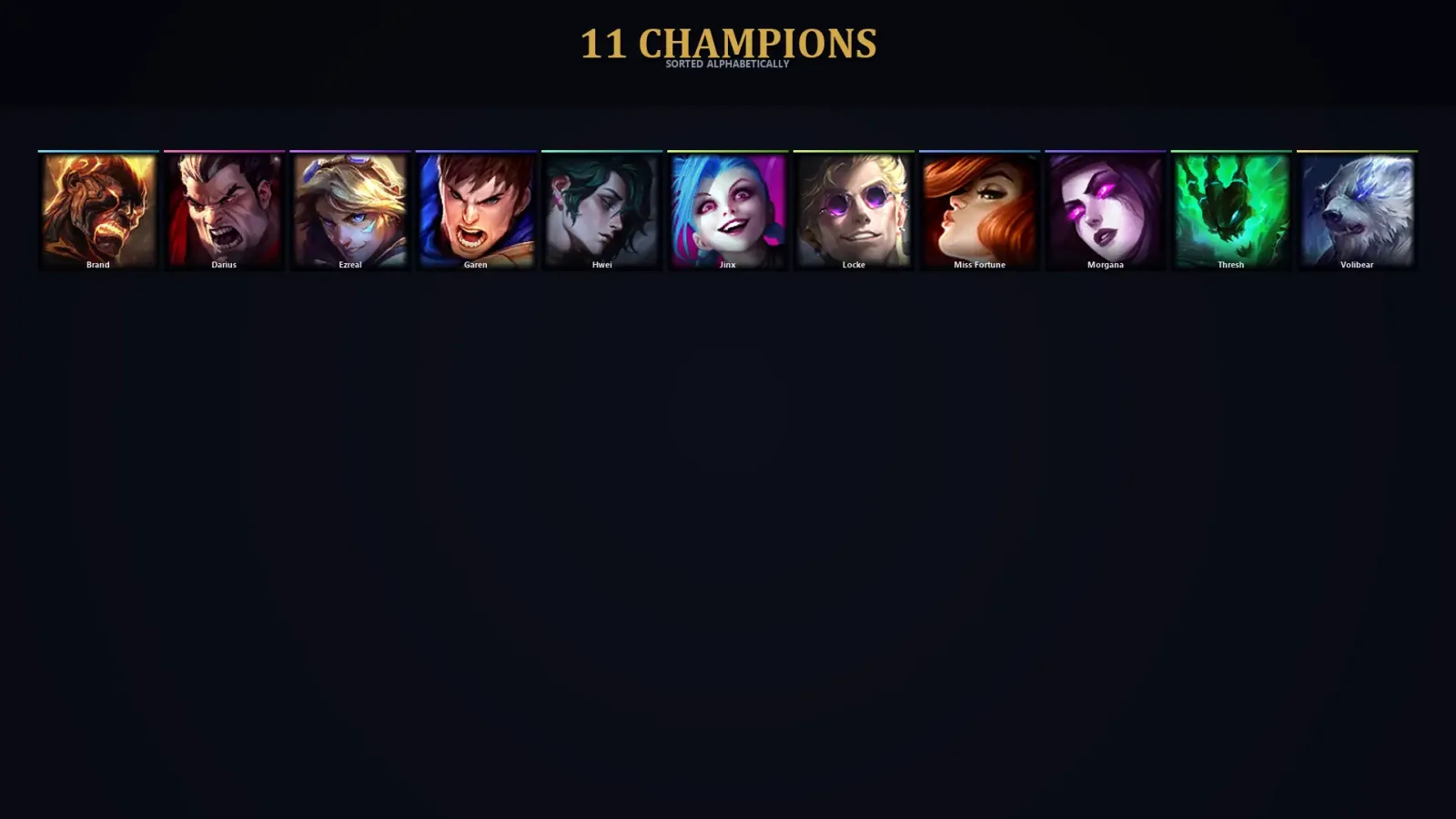 [LoL] | EUW | Level 30 | 11 Champions | 17,050 BE