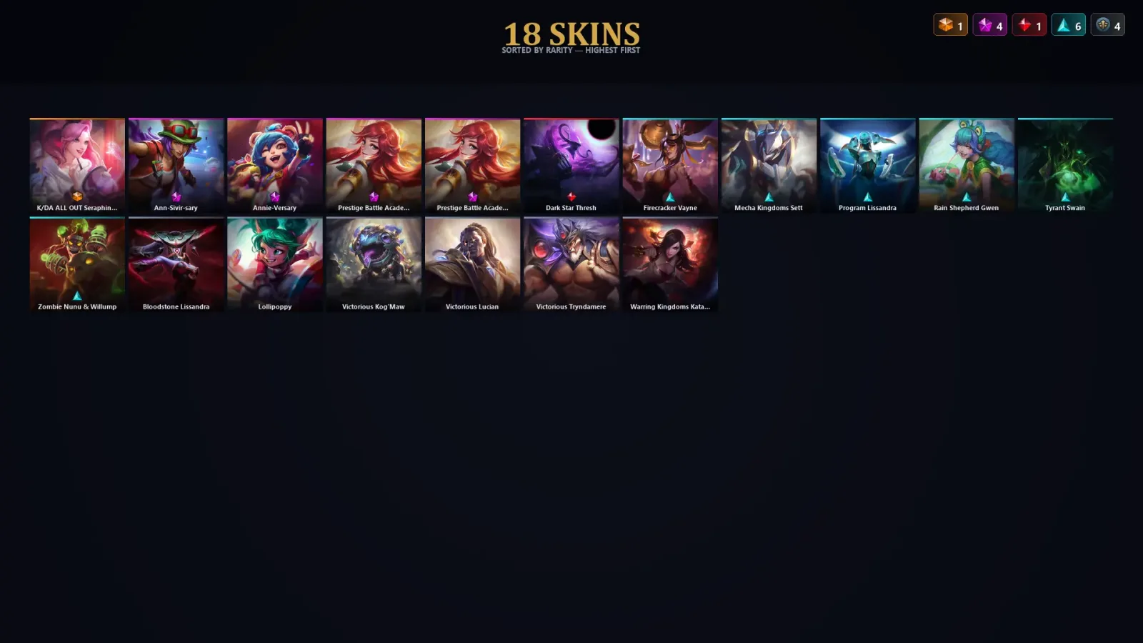 [LoL] | TR | Level 61 | Emerald I | 44 Champions | 18 Skins — LoL account