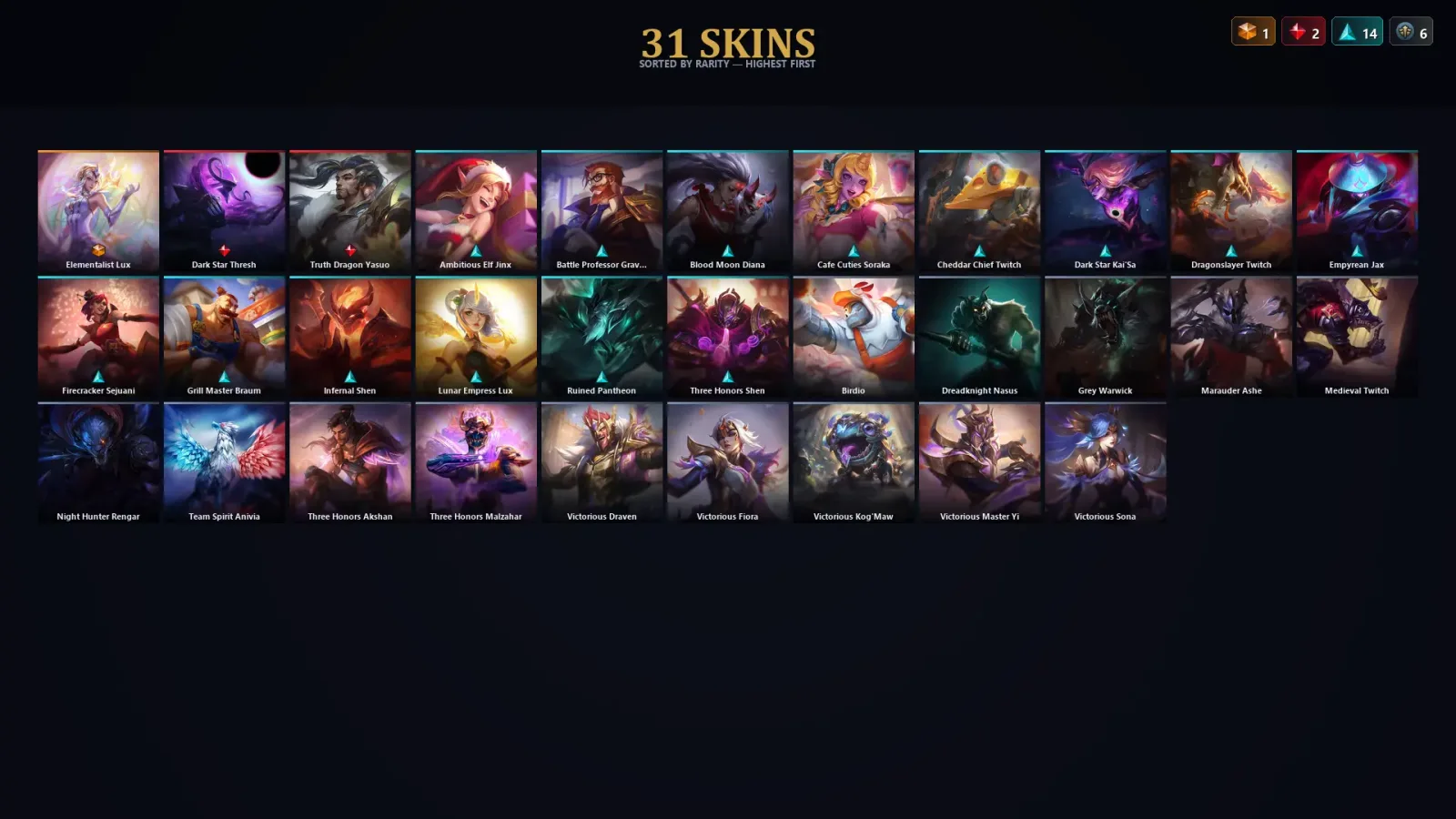 [LoL] | EUW | Level 30 | Master | 82 Champions | 31 Skins | 67,776 BE — League of Legends account