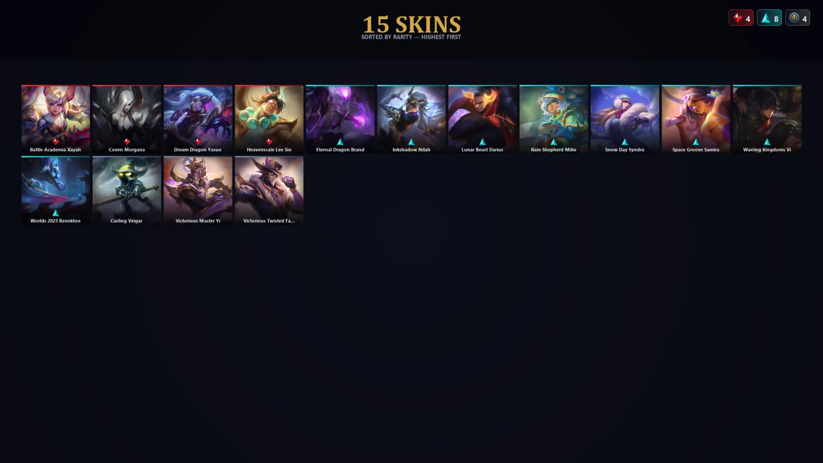 [LoL] | TR | Level 48 | Emerald II | 79 Champions | 15 Skins