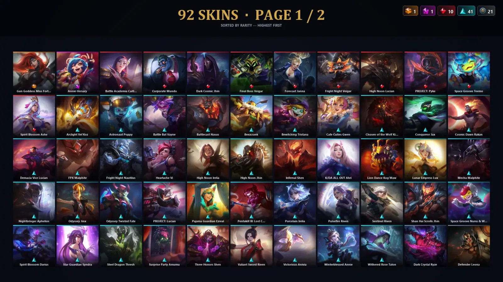 [LoL] | TR | Level 297 | Emerald IV | 172 Champions | 92 Skins | 29,565 BE — LoL account