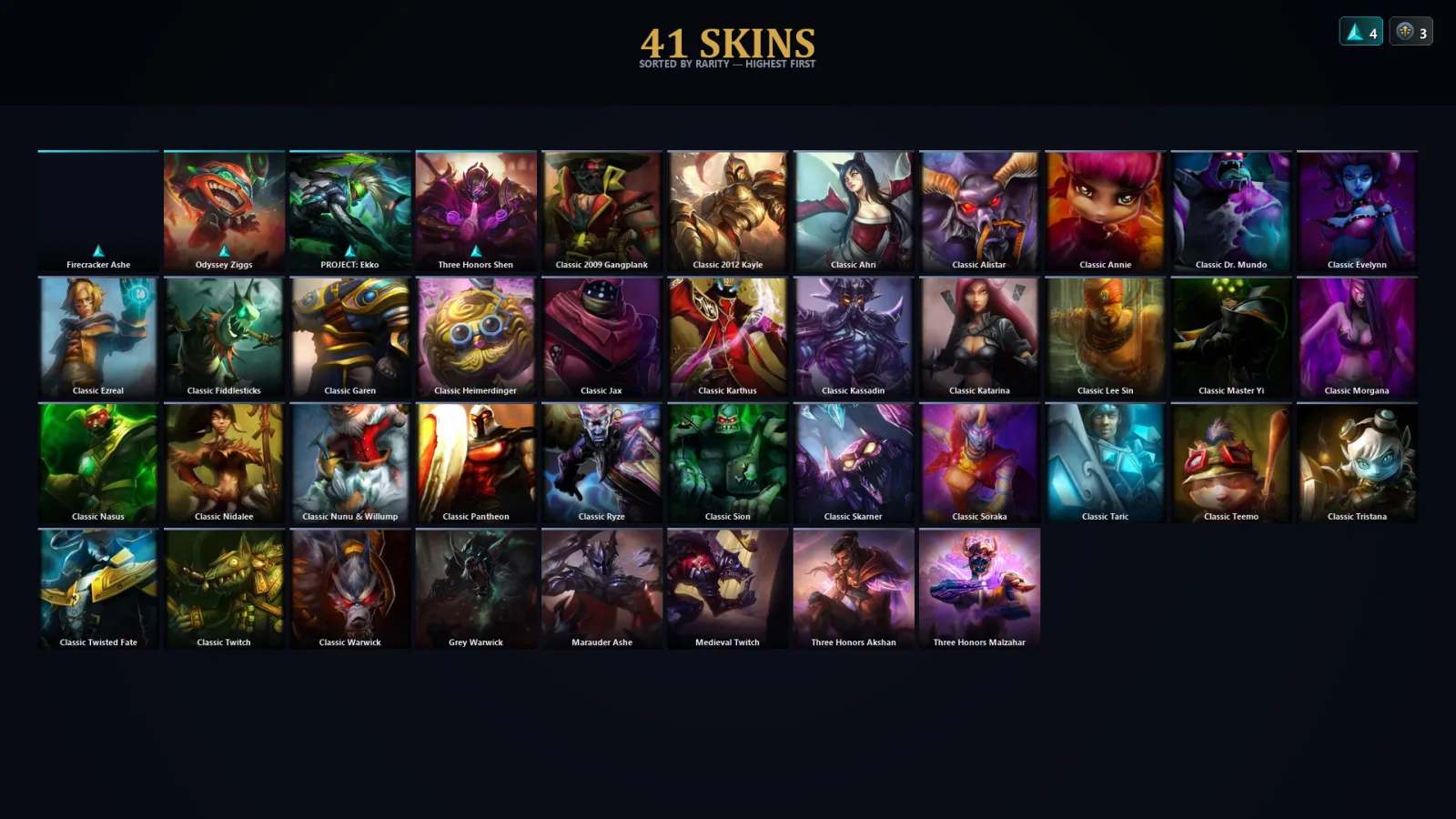 [LoL] | TR | Level 30 | 23 Champions | 9 Skins | 65,200 BE