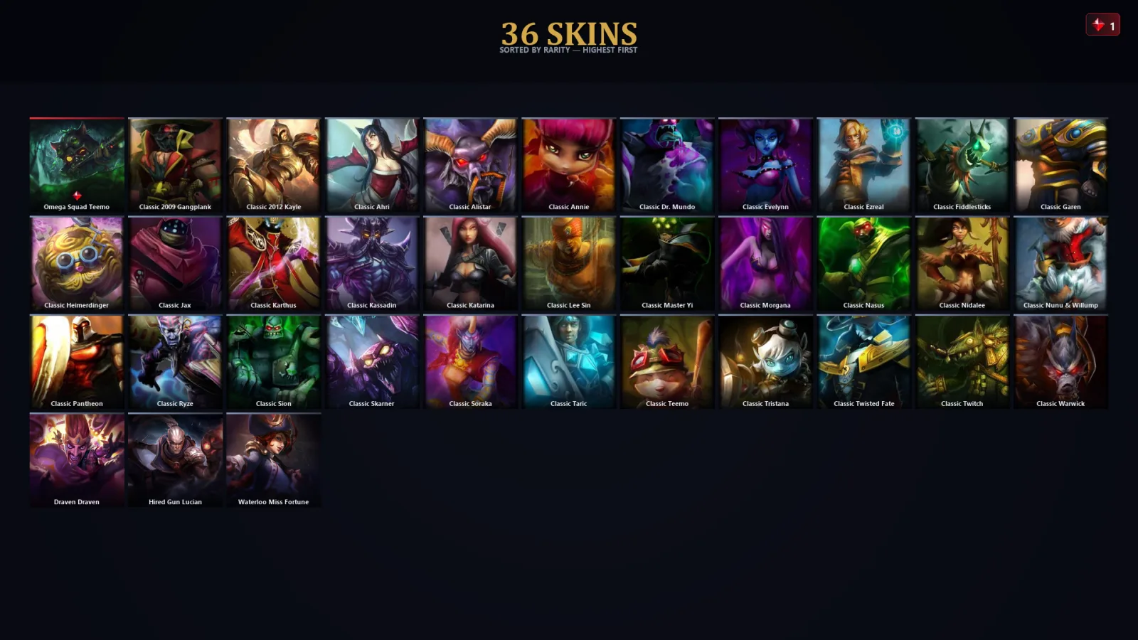 [LoL] | EUW | Level 30 | 27 Champions | 4 Skins | 74,430 BE
