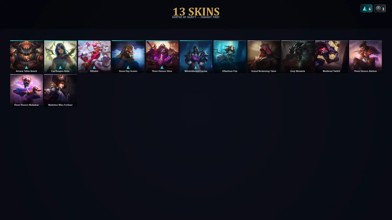 [LoL] | TR | Level 45 | Silver III | 77 Champions | 13 Skins | 10,621 BE — LoL account
