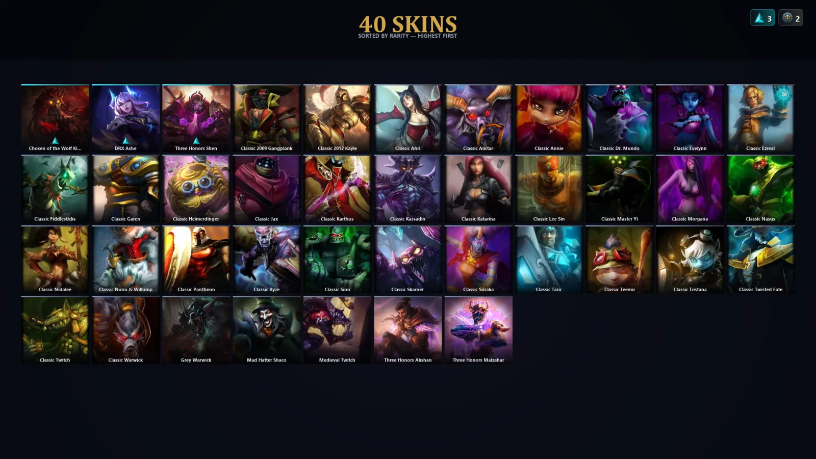 [LoL] | TR | Level 36 | 90 Champions | 40 Skins