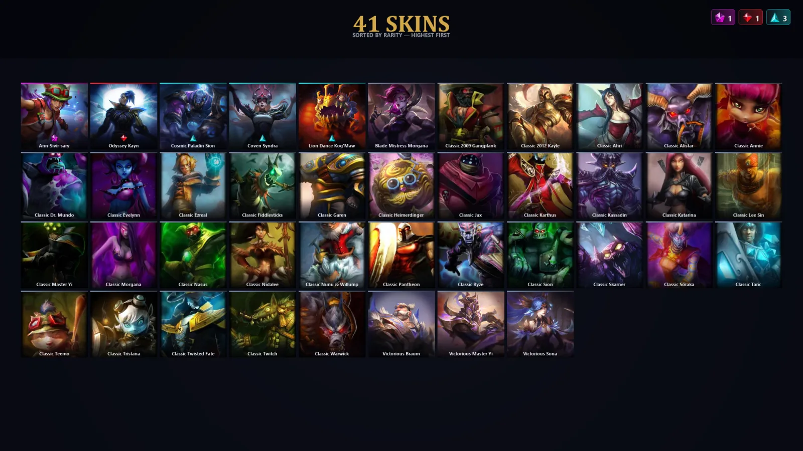 [LoL] | TR | Level 46 | Emerald II | 53 Champions | 41 Skins