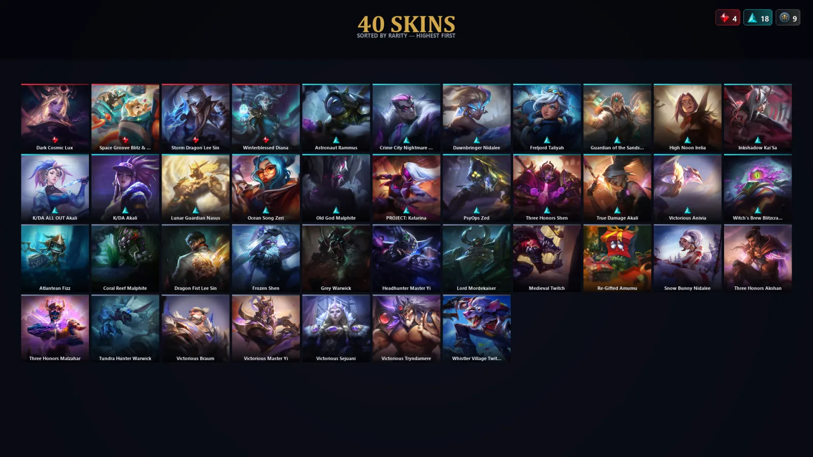 [LoL] | TR | Level 103 | Emerald I | 110 Champions | 40 Skins | 13,757 BE