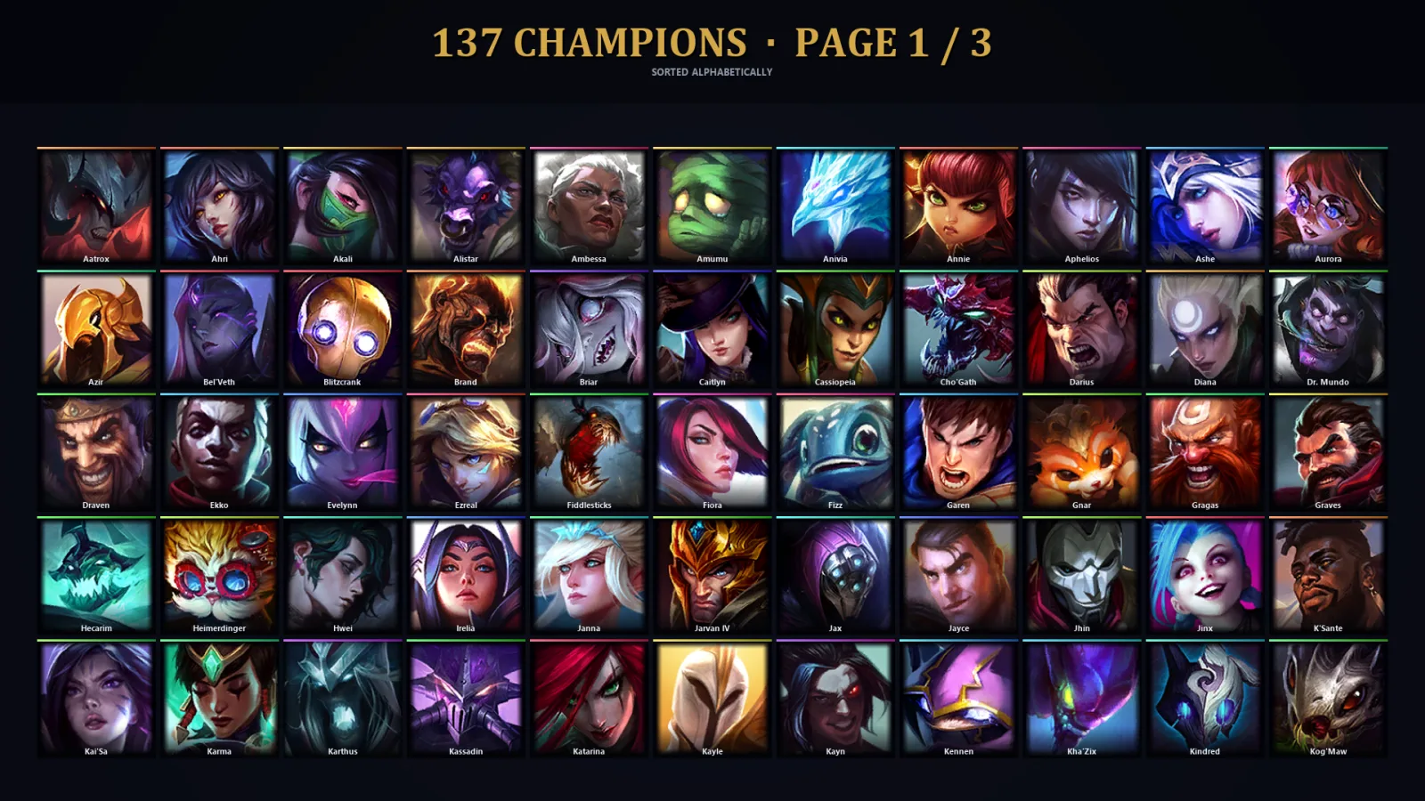 [LoL] | TR | Level 256 | Gold III | 137 Champions | 72 Skins | 29,514 BE