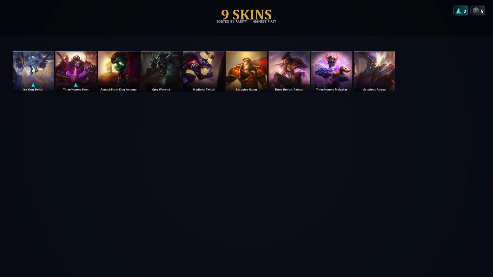 [LoL] | EUW | Level 86 | Diamond II | 64 Champions | 9 Skins | 36,858 BE
