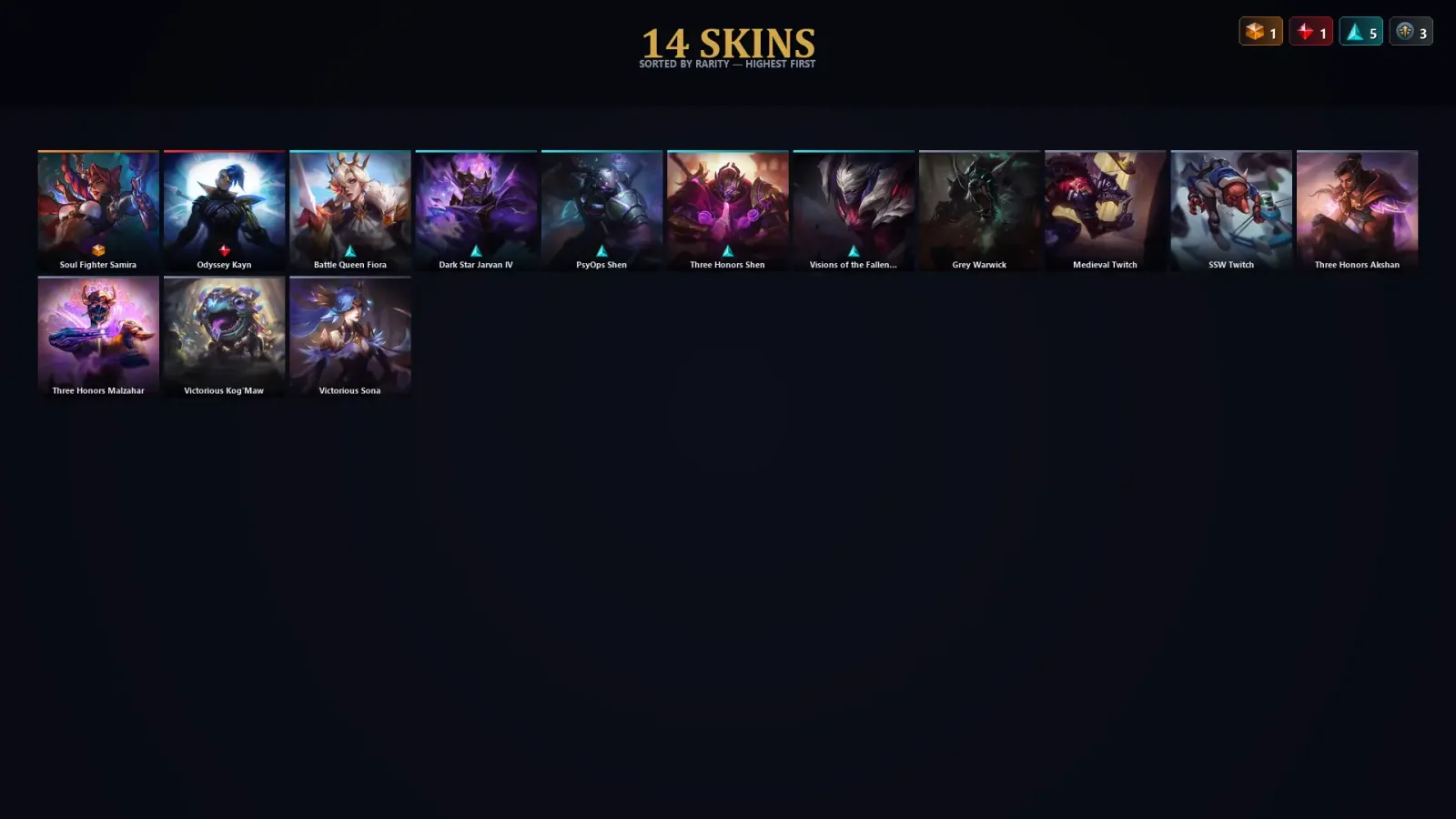[LoL] | TR | Level 53 | Emerald IV | 53 Champions | 14 Skins