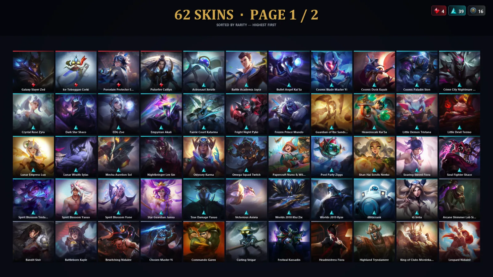 [LoL] | TR | Level 113 | Gold IV | 125 Champions | 62 Skins | 13,921 BE — Gold League of Legends