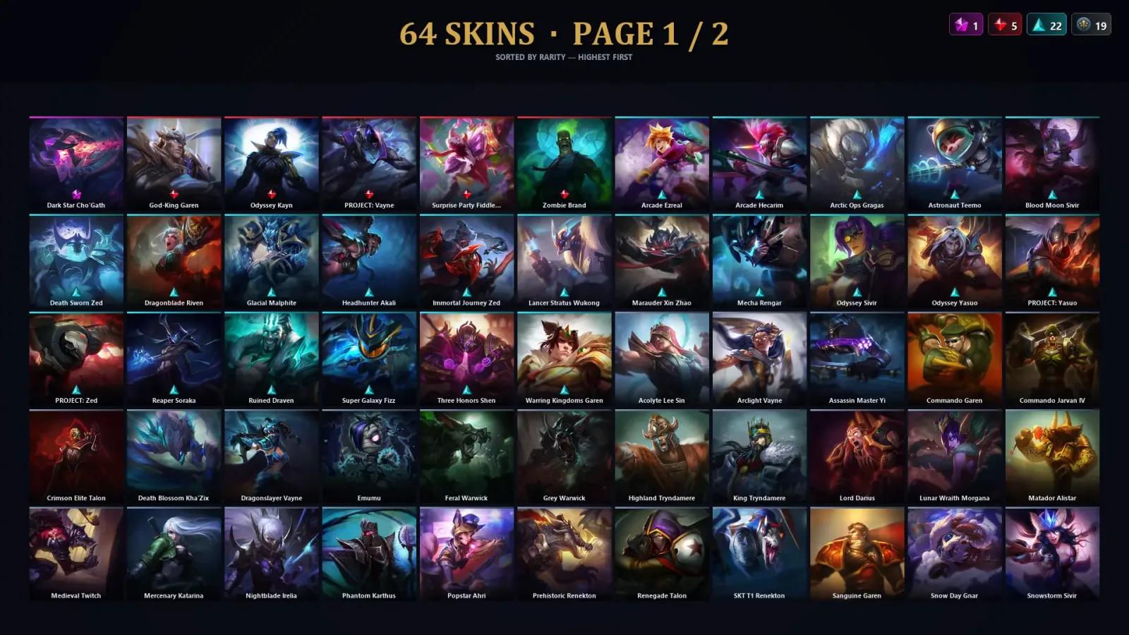[LoL] | TR | Level 211 | Silver IV | 125 Champions | 64 Skins — LoL account