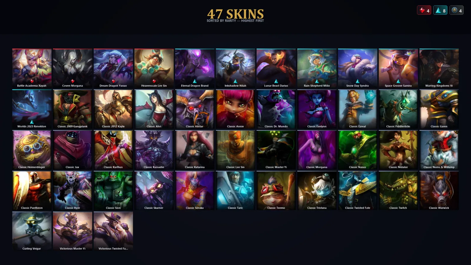 [LoL] | TR | Level 48 | Emerald II | 79 Champions | 15 Skins