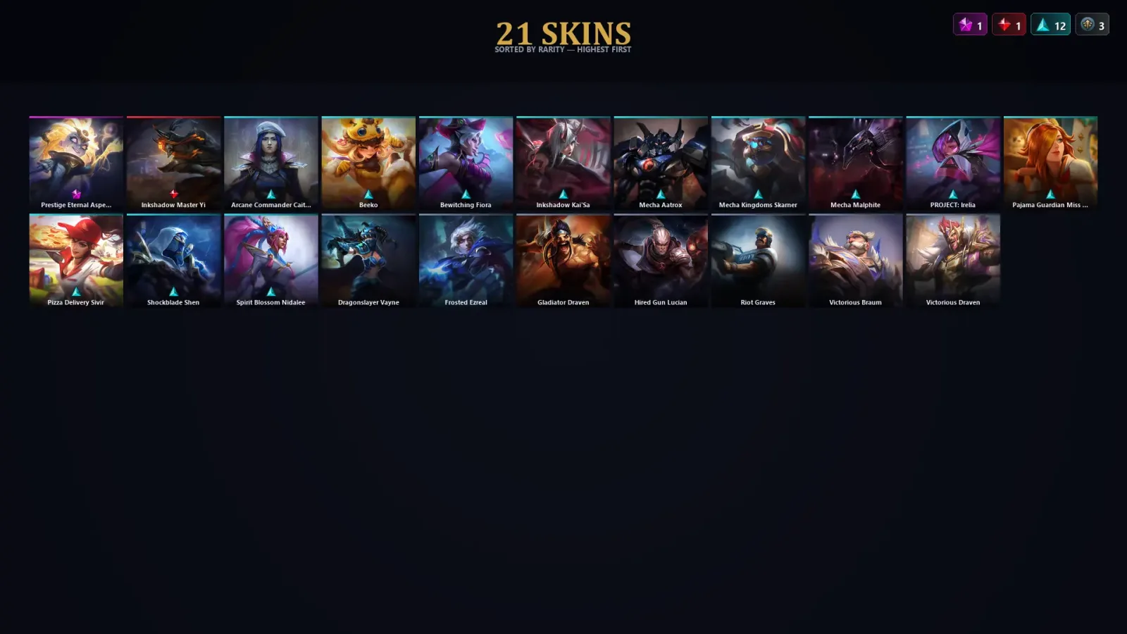 [LoL] | TR | Level 104 | Diamond I | 136 Champions | 21 Skins — LoL account