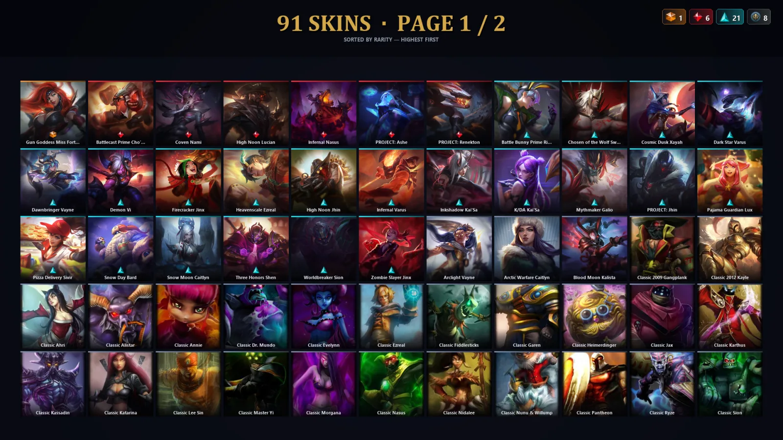 [LoL] | TR | Level 30 | Master | 139 Champions | 59 Skins | 31,504 BE