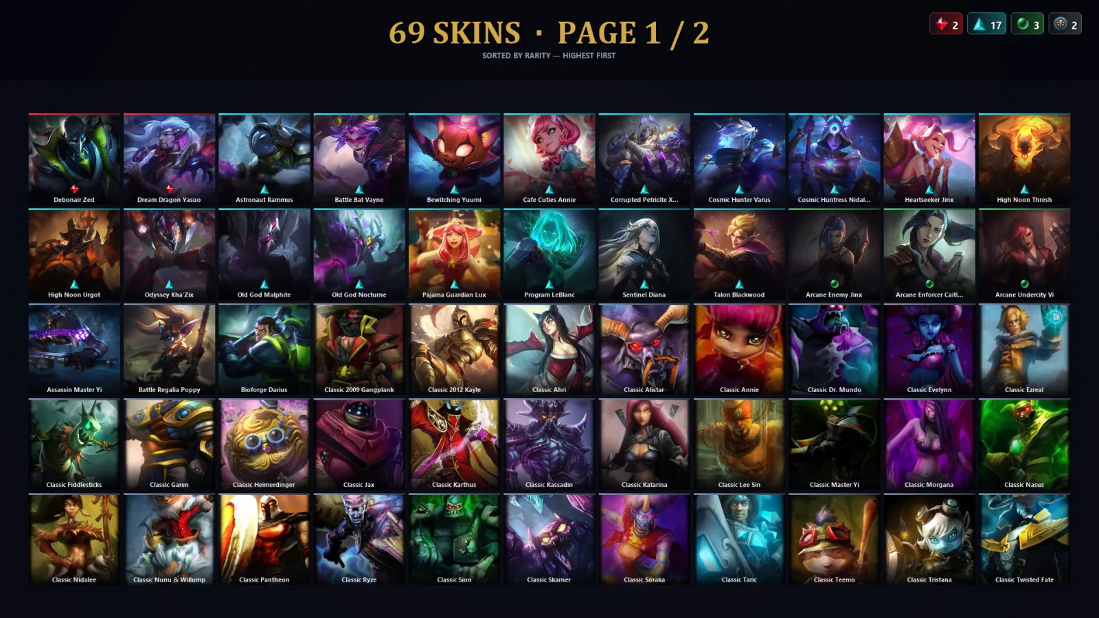 [LoL] | TR | Level 110 | Diamond II | 97 Champions | 69 Skins | 19,894 BE