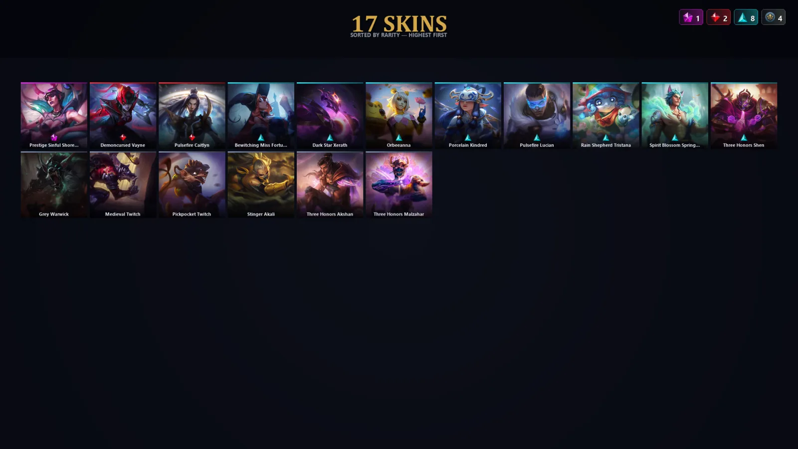 [LoL] | TR | Level 57 | Silver II | 110 Champions | 17 Skins | 17,767 BE — Silver League of Legends