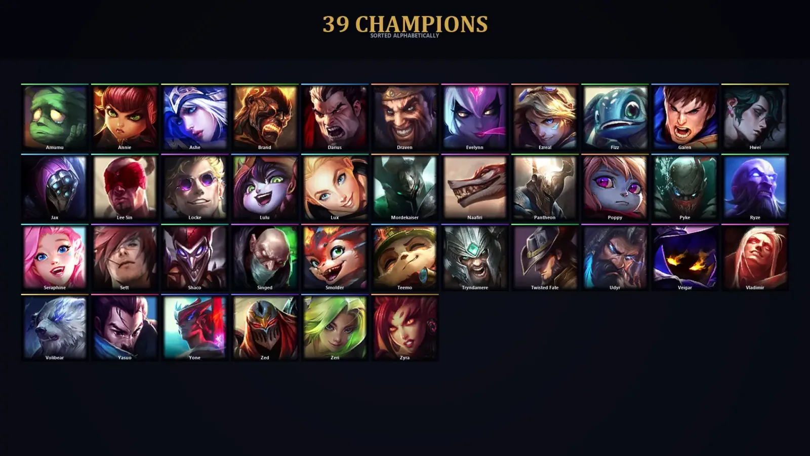 [LoL] | TR | Level 30 | 39 Champions