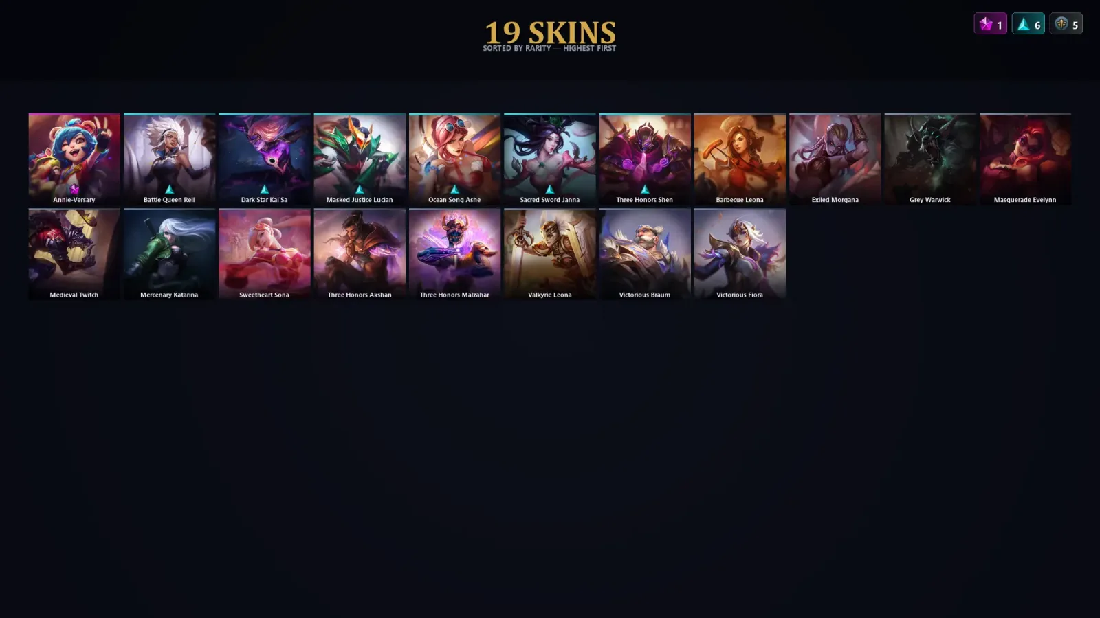 [LoL] | EUW | Level 48 | Diamond IV | 69 Champions | 19 Skins