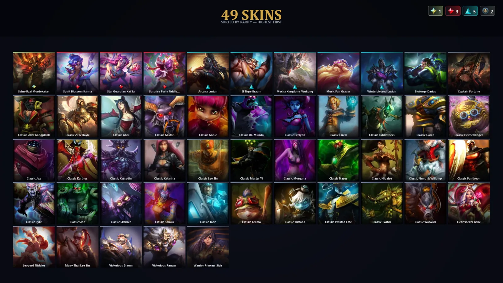 [LoL] | EUW | Level 45 | Emerald I | 68 Champions | 49 Skins