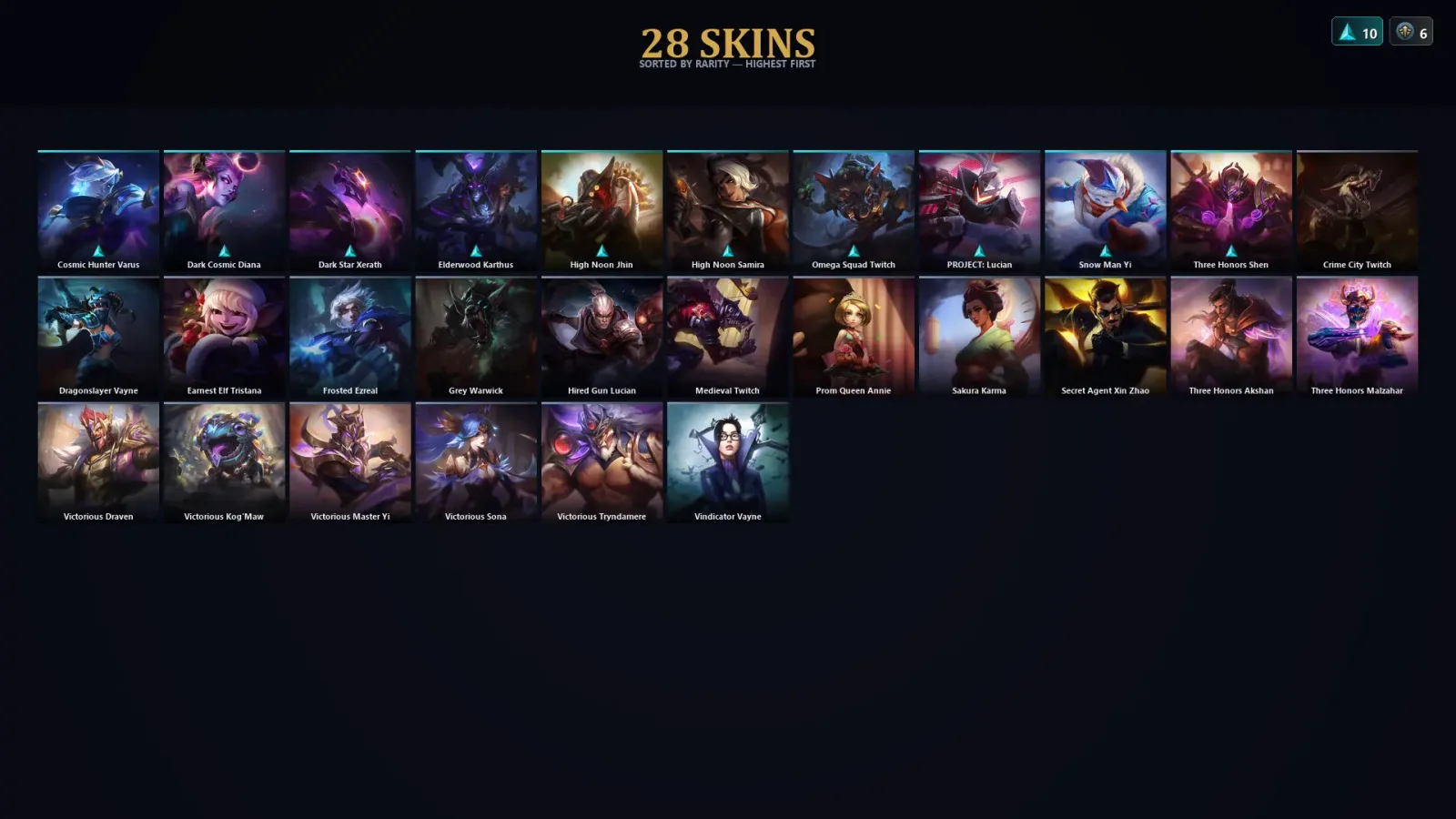 [LoL] | TR | Level 30 | Master | 90 Champions | 28 Skins | 21,517 BE