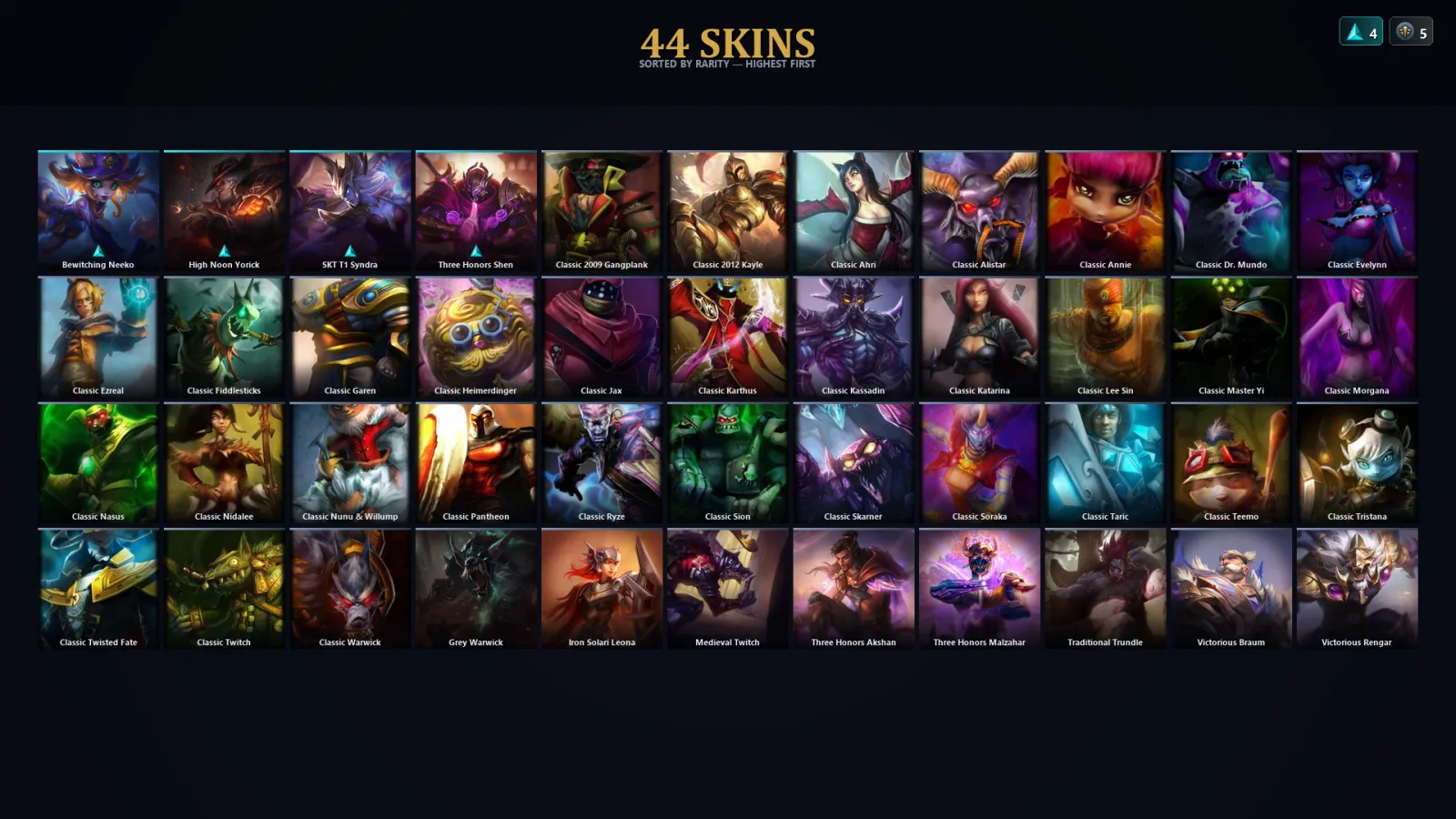 [LoL] | TR | Level 30 | Challenger | 110 Champions | 12 Skins | 11,994 BE