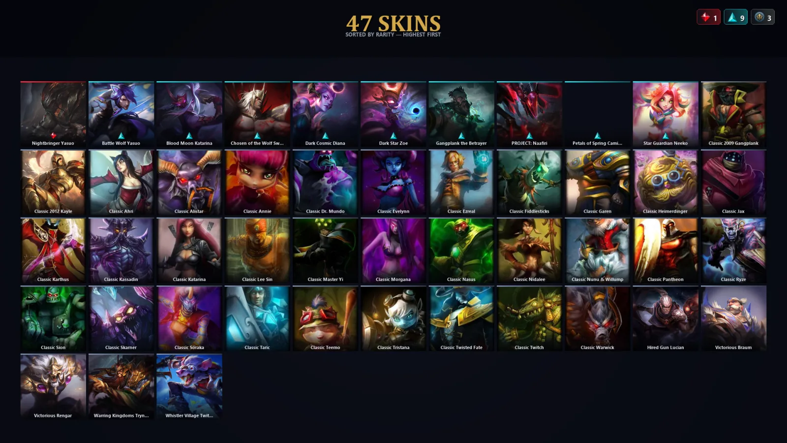 [LoL] | EUW | Level 30 | Master | 82 Champions | 47 Skins | 24,116 BE