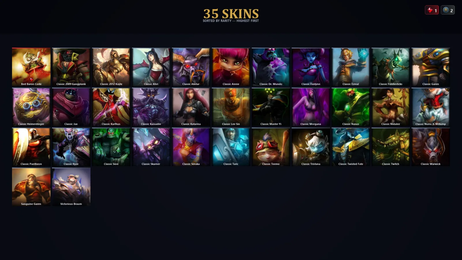 [LoL] | TR | Level 37 | Gold III | 48 Champions | 3 Skins | 10,888 BE