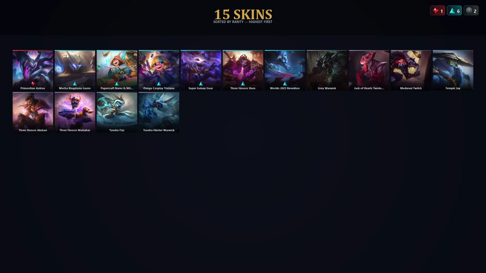 [LoL] | EUW | Level 66 | 89 Champions | 15 Skins