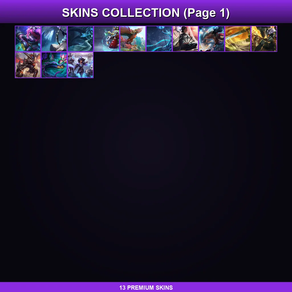 LAN | Lv63 | Unranked | 13 Skin | 42 Champ
