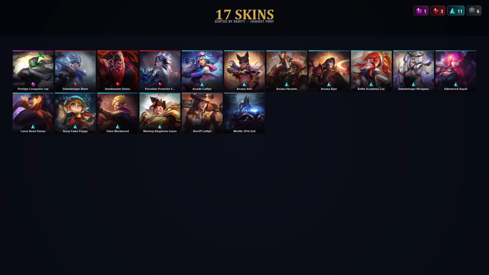 [LoL] | TR | Level 38 | 40 Champions | 17 Skins