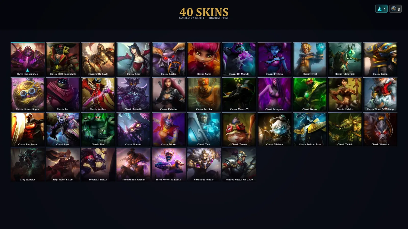 [LoL] | EUW | Level 40 | Diamond III | 57 Champions | 8 Skins