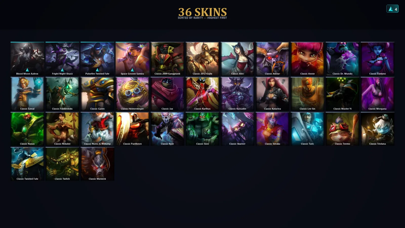 [LoL] | EUW | Level 30 | 61 Champions | 36 Skins | 30,830 BE