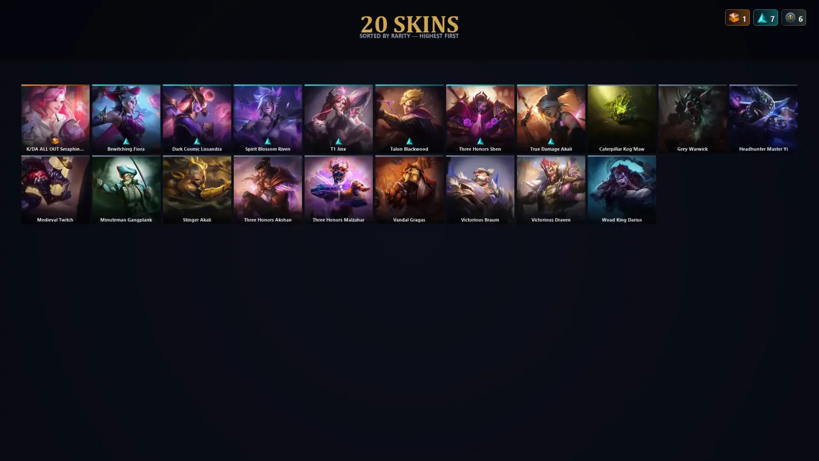 [LoL] | TR | Level 76 | Gold IV | 150 Champions | 20 Skins