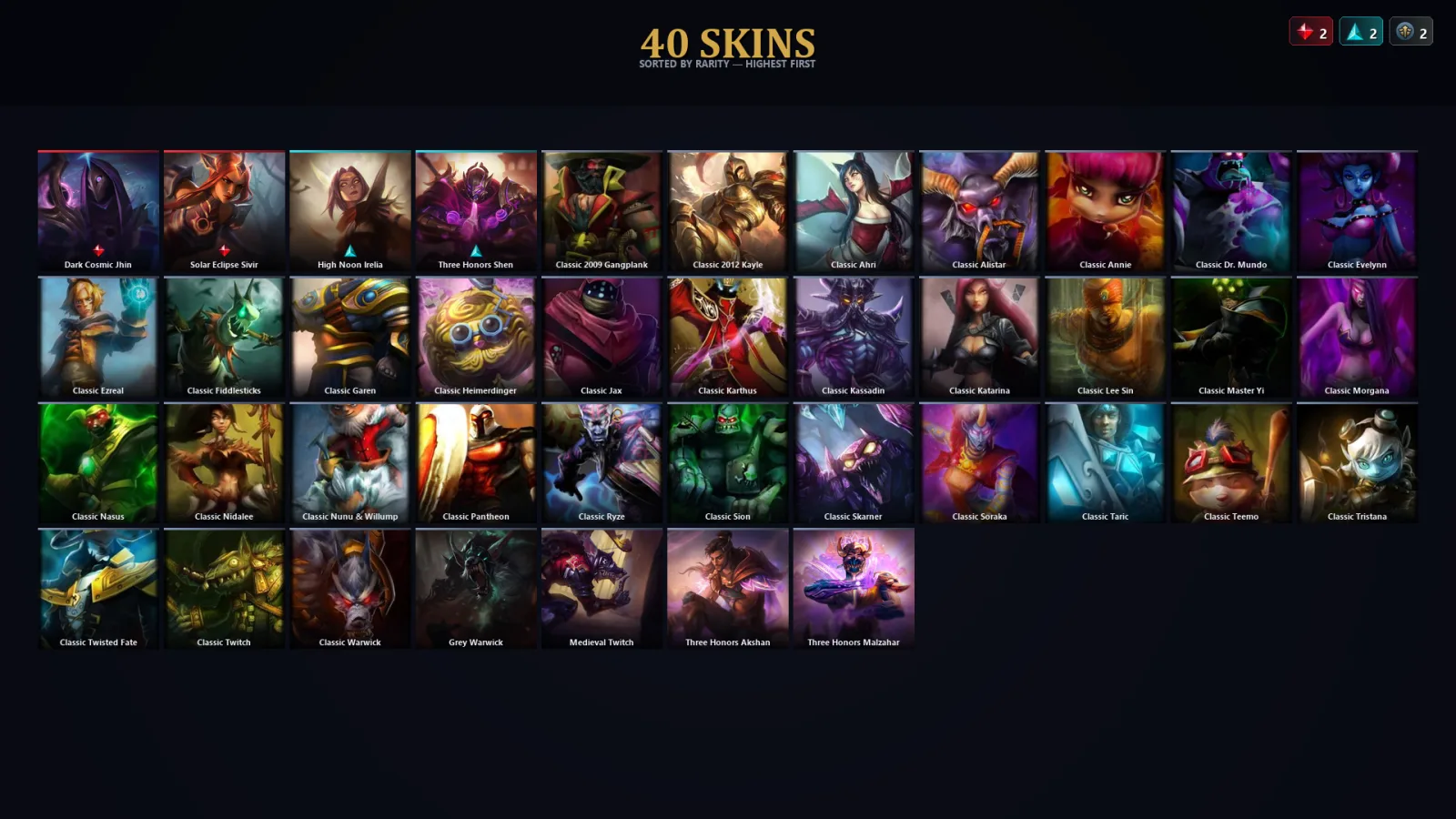 [LoL] | EUW | Level 42 | Emerald IV | 70 Champions | 8 Skins