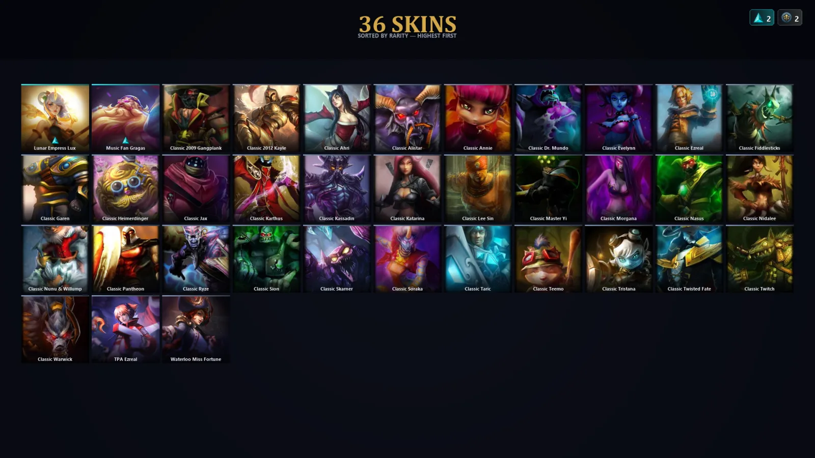 [LoL] | TR | Level 30 | 54 Champions | 4 Skins | 11,967 BE